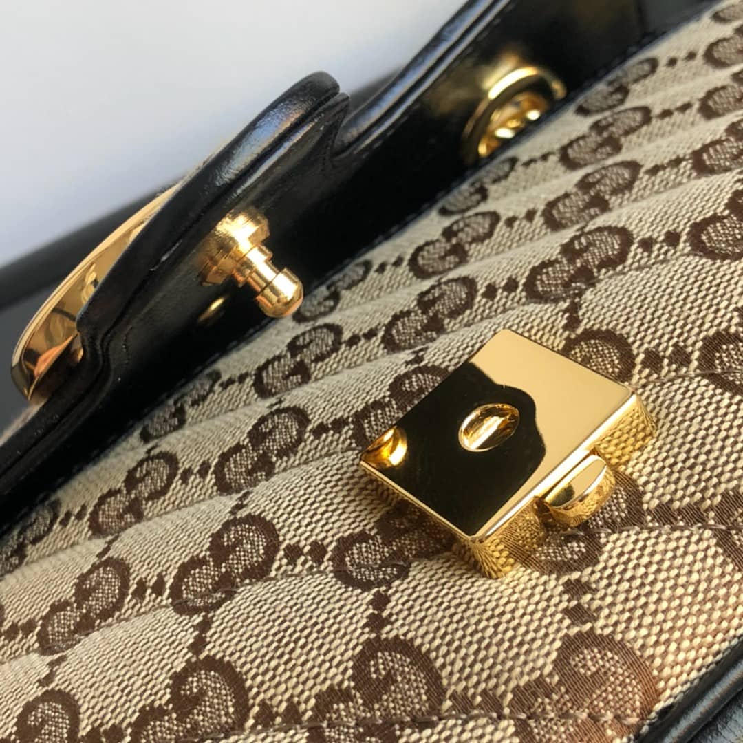 Gvc*1 GG Marmont Mini Matelasse Shoulder Bag Replica Yellow 446744