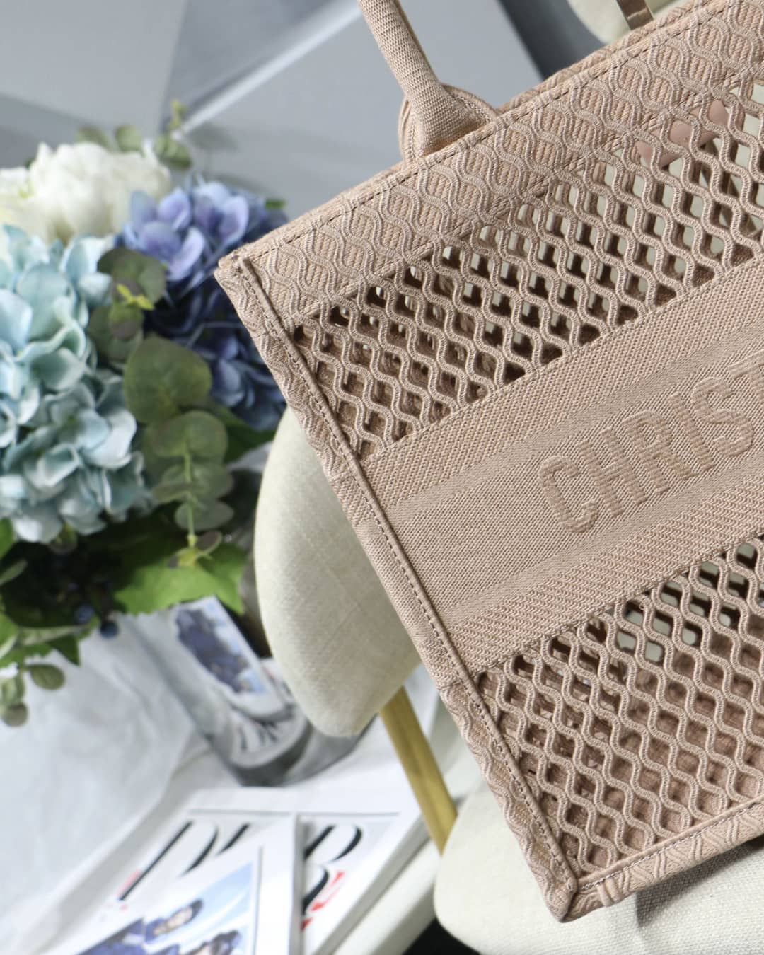 Chr1st1an D10r Mesh Book Tote Bag