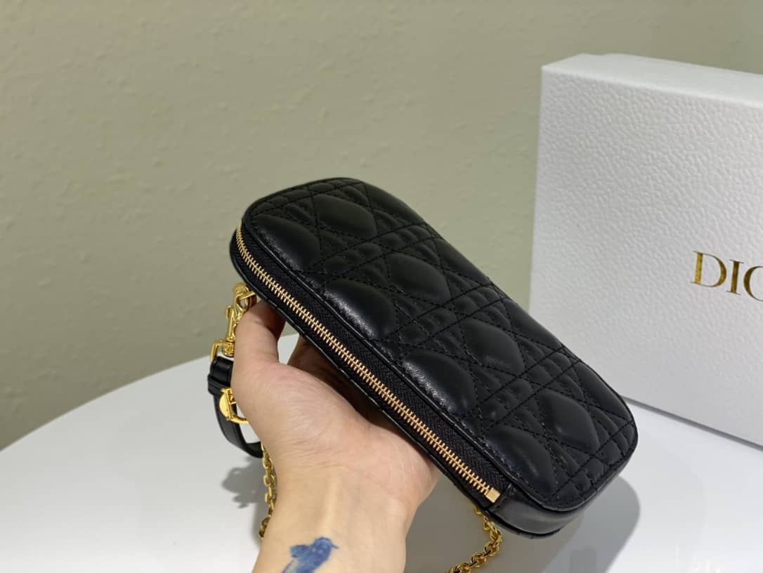 Lady D10r Dupe Lambskin 18CM Phone Holder