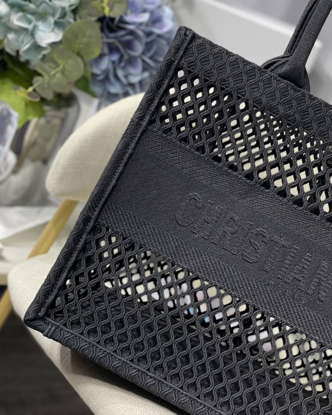 Chr1st1an D10r Mesh Book Tote Bag
