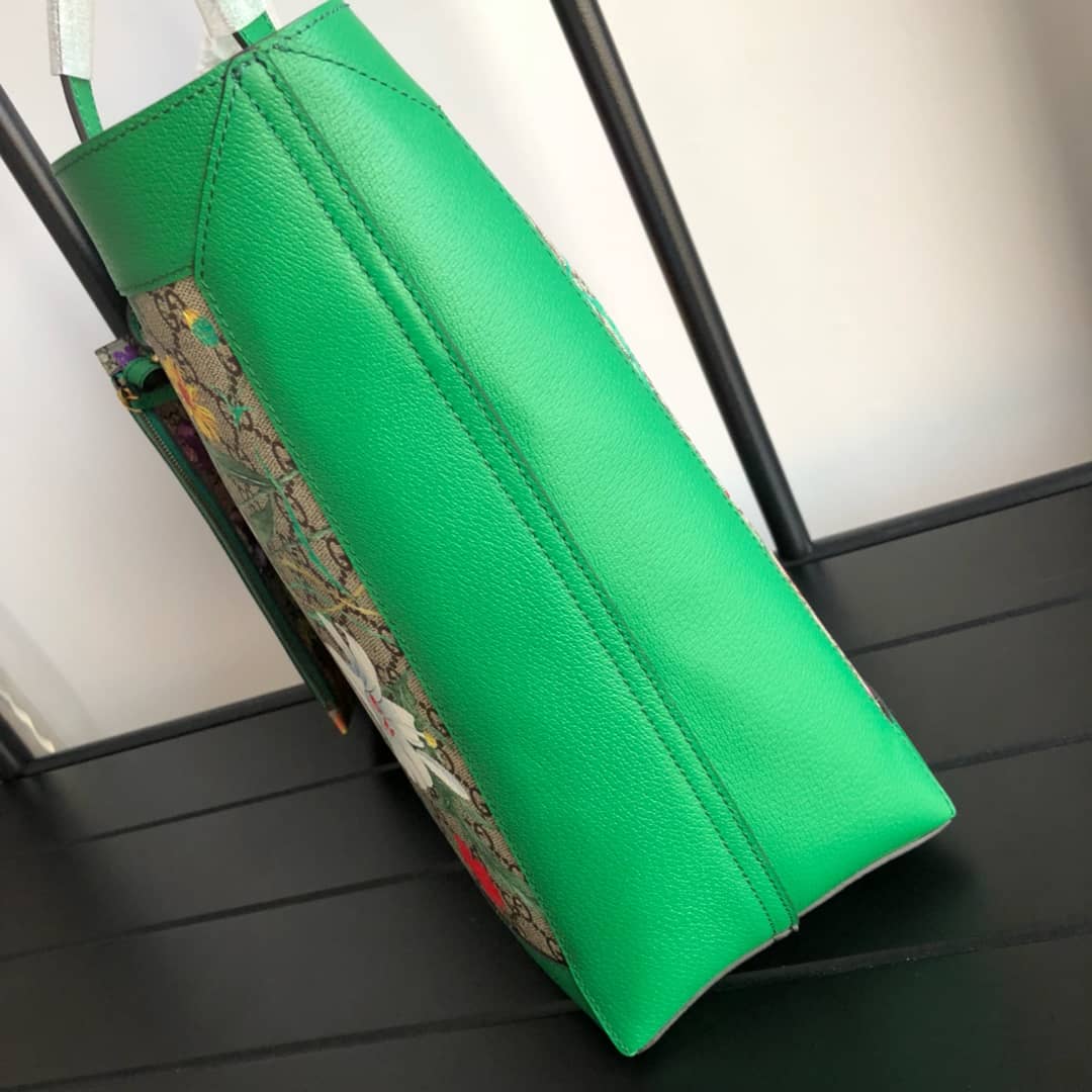 Gvc*1 Ophidia Web Soft GG Svp*me Tote Replica Green 547947