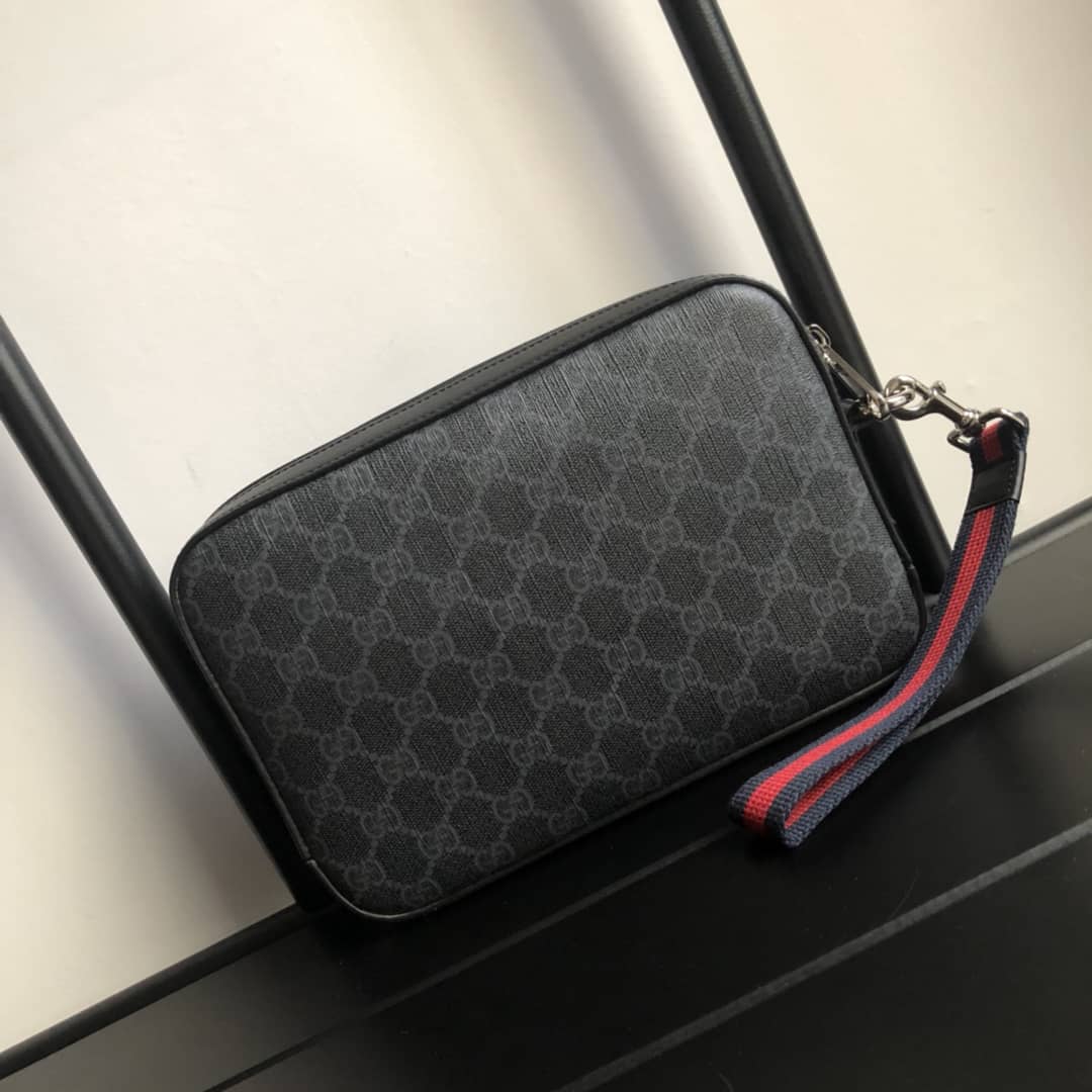 Gvc*1 GG Svp*me Wash Bag Replica Black 495562