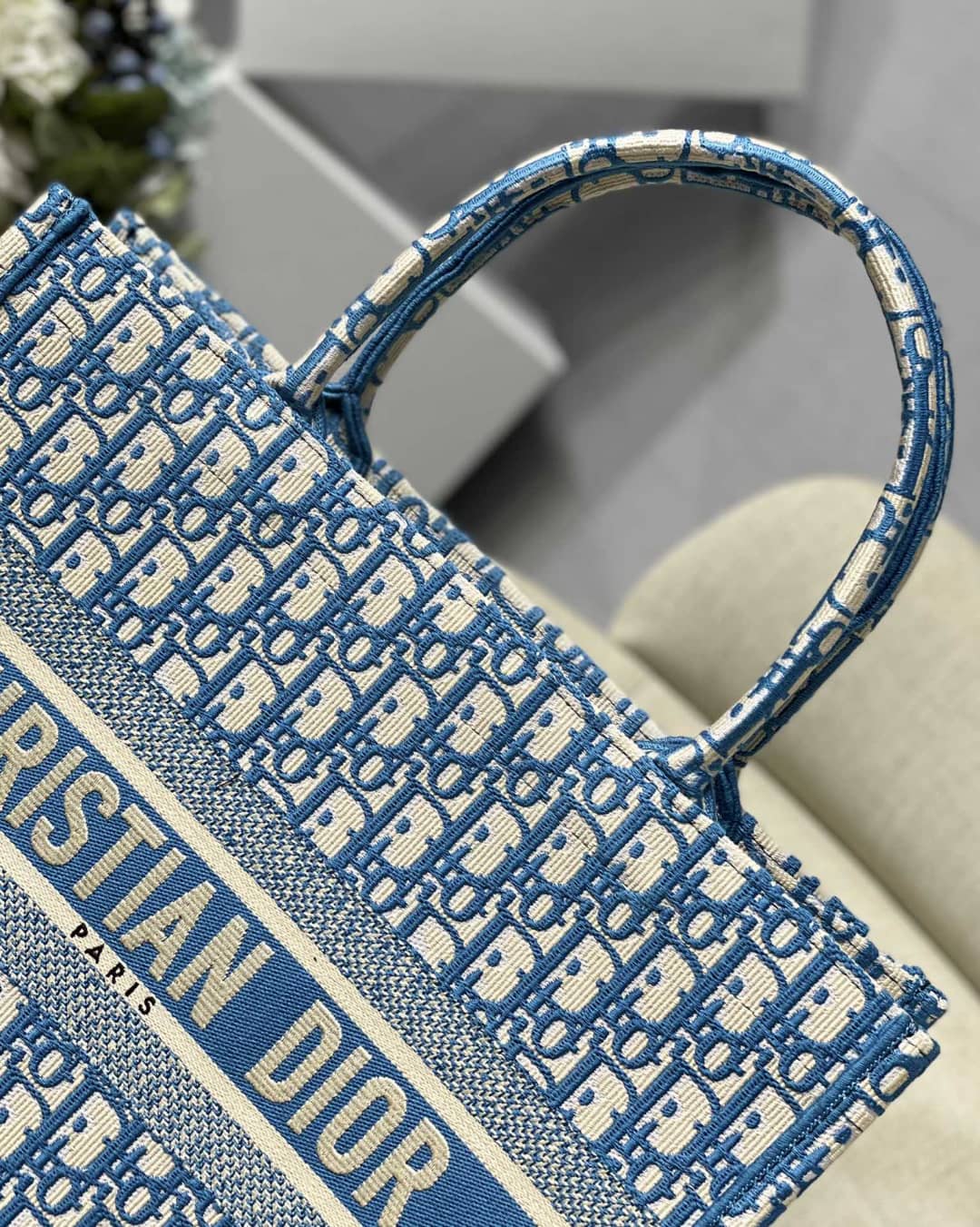 Chr1st1an D10r CD Book Embroidery Replica Tote