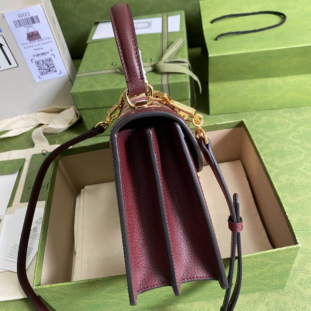 Gvc*1 Ophidia Web Small Top Handle Bag Replica 651055
