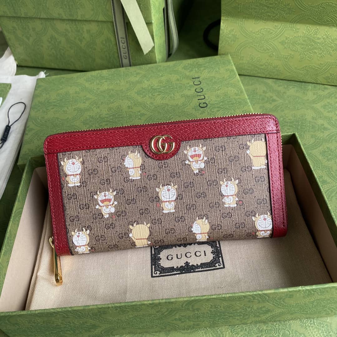 Gvc*1 x Doraemon Zip Around Wallet Replica 647787