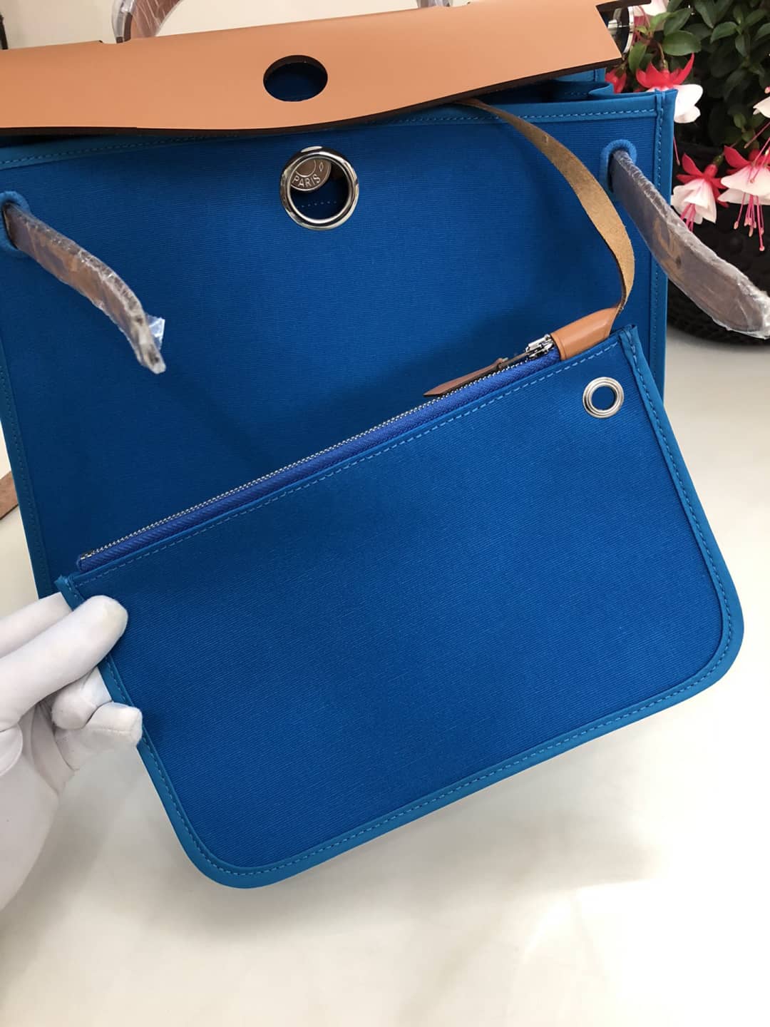 H**me5 Bag Replica 31 Canvas Leather HerBag