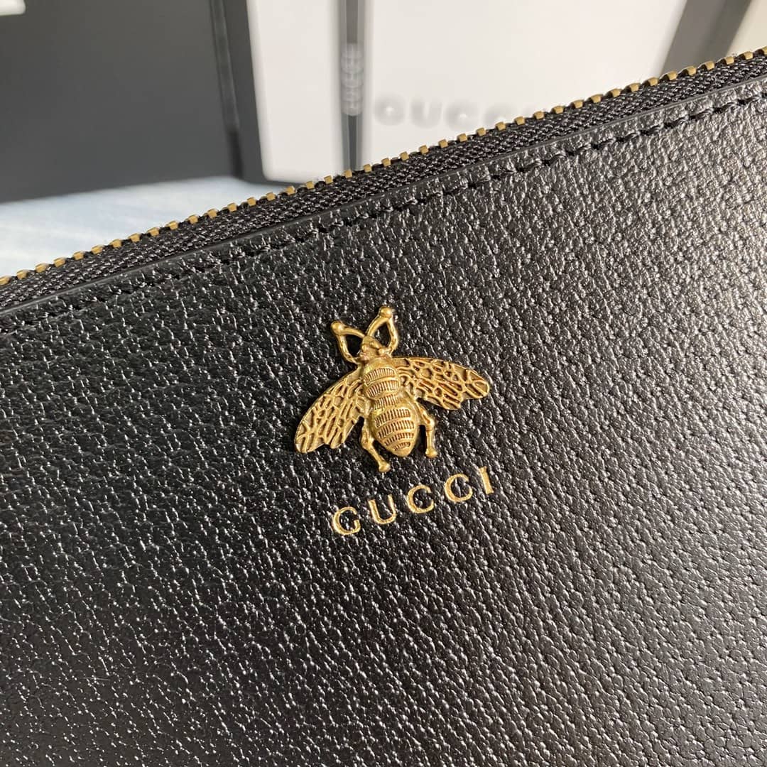 Gvc*1 Animalier Leather Pouch Replica 523684