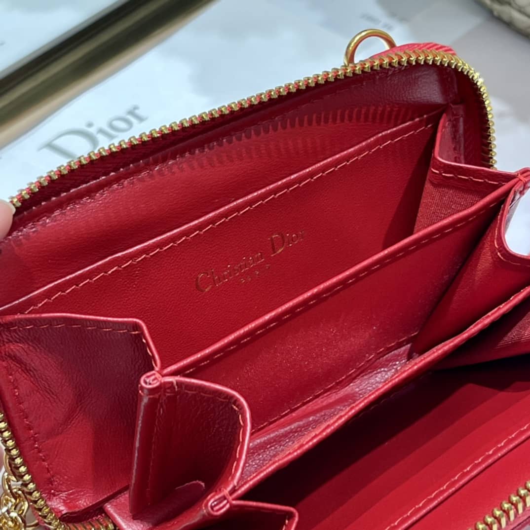 Top Chr1st1an D10r Replica Zipper Wallet