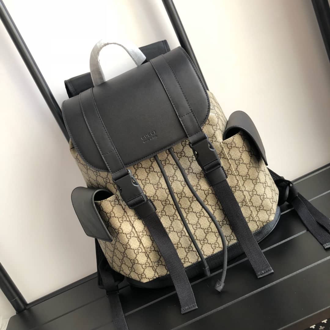 Gvc*1 Soft GG Svp*me Canvas Replica Backpack Beige 450958