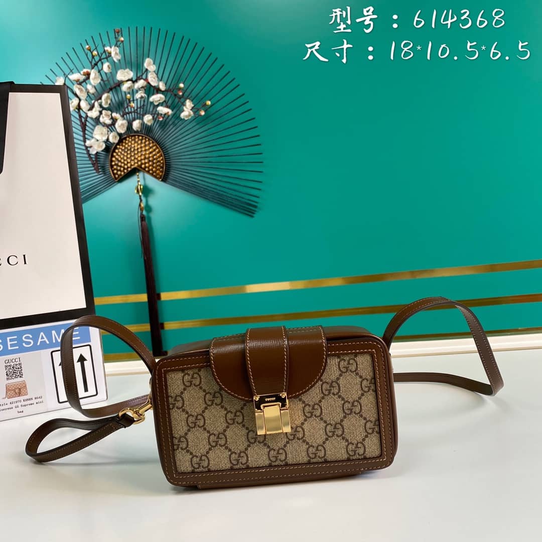 Gvc*1 GG Mini Bag With Clasp Closure Replica 614368