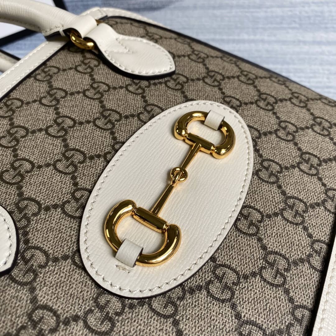 Gvc*1 1955 Horsebit Polkadot Handle Bag Replica 621220