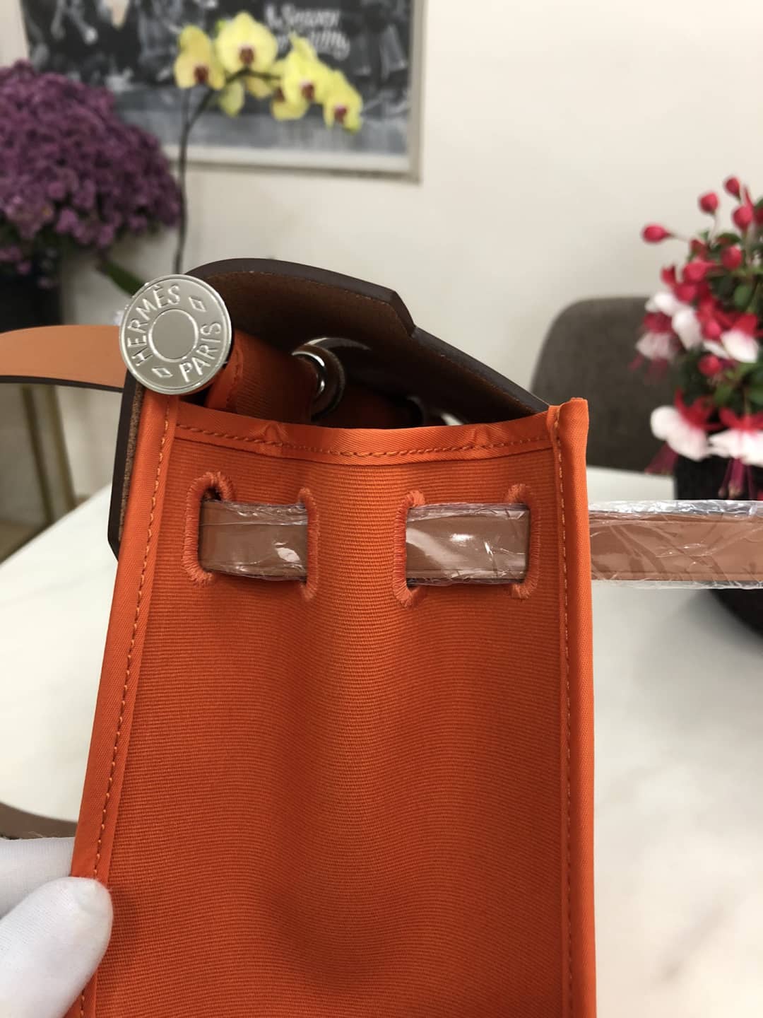 H**me5 Bag Replica 31 Canvas Leather HerBag