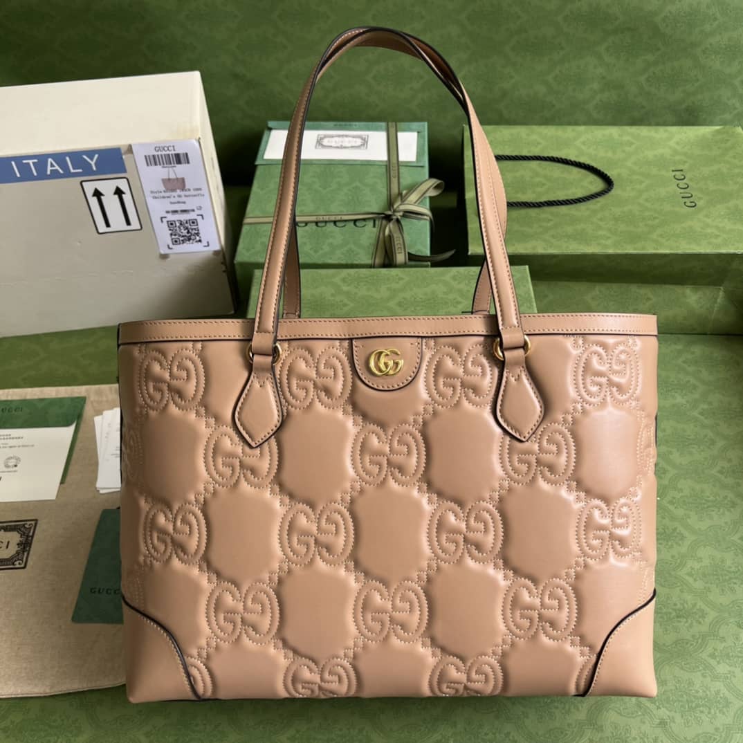 Gvc*1 GG Matelassé Leather Medium Tote Bag 631685 Replica