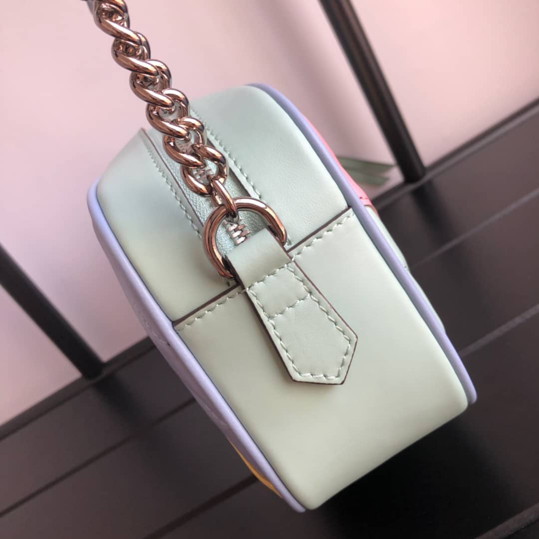 Gvc*1 Handbag Dupes GG Marmont Small Shoulder Handbag Camera Bag Replica Colorful 447632