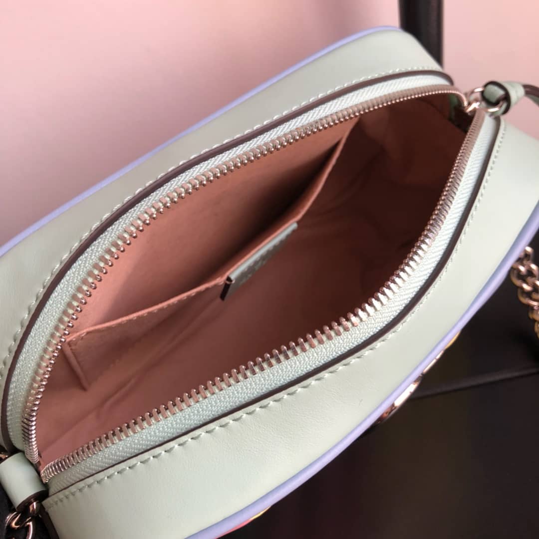 Gvc*1 Handbag Dupes GG Marmont Small Shoulder Handbag Camera Bag Replica Colorful 447632