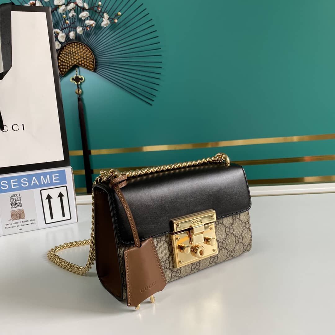Gvc*1 Padlock GG Small Shoulder Bag Replica 409487