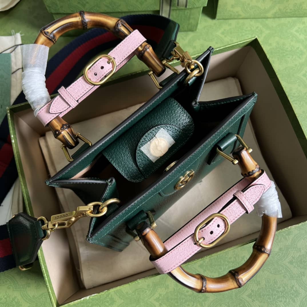 Gvc*1 Diana Mini Tote Green 702732 Replica Bag