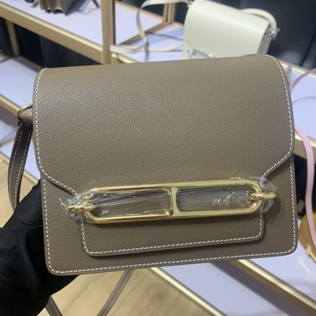 H**me5 Roulis Mini Sac Evercolor Calfskin Leather Crossbody Bag