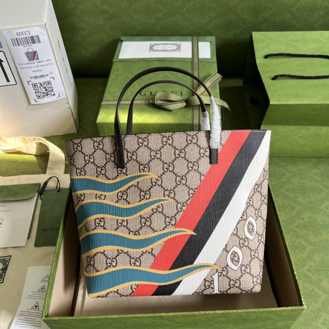 Gvc*1 Geometric Motifs Ophidia Tote 410812 Replica Bag