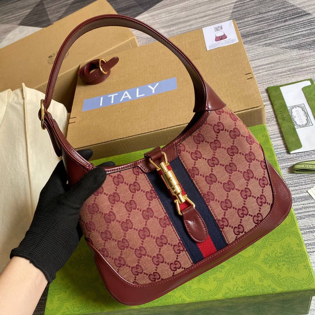 Gvc*1 GG Jackie 1961 Mini Shoulder Bag Replica Red 637092