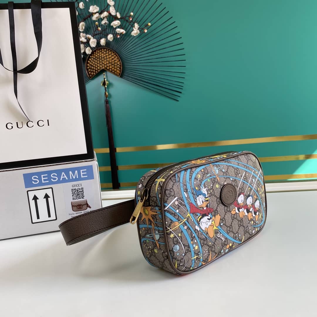 Gvc*1 Disney Svp*me GG Canvas Leather Belt Bag Replica 602695