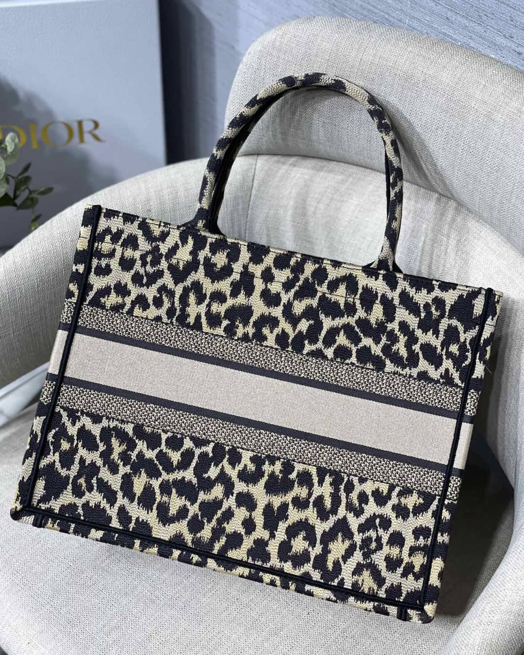 Chr1st1an D10r CD Book Embroidery Replica Tote