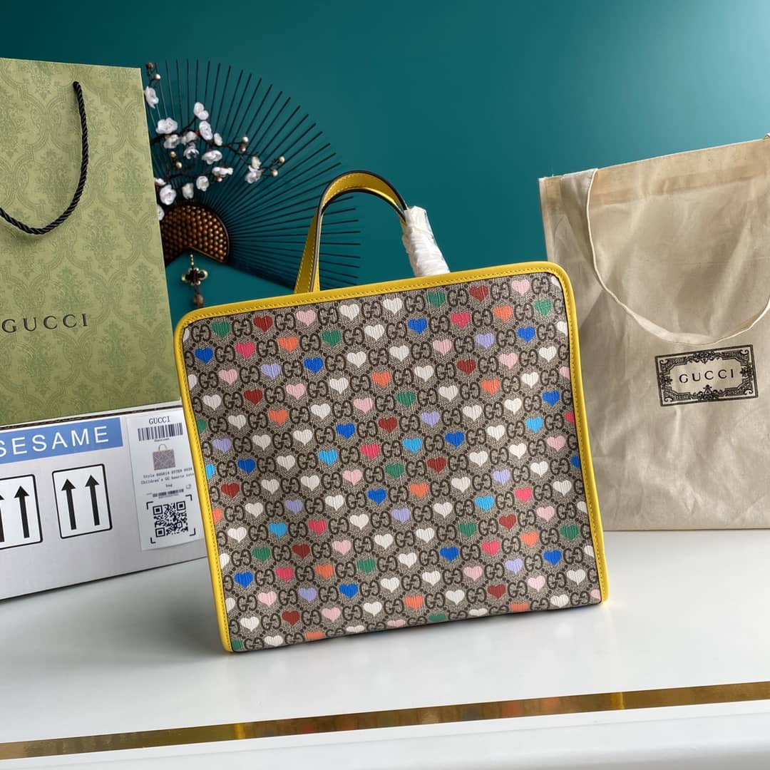 Gvc*1 GG Printed Multicolor Kids Girl Tote Replica 605614
