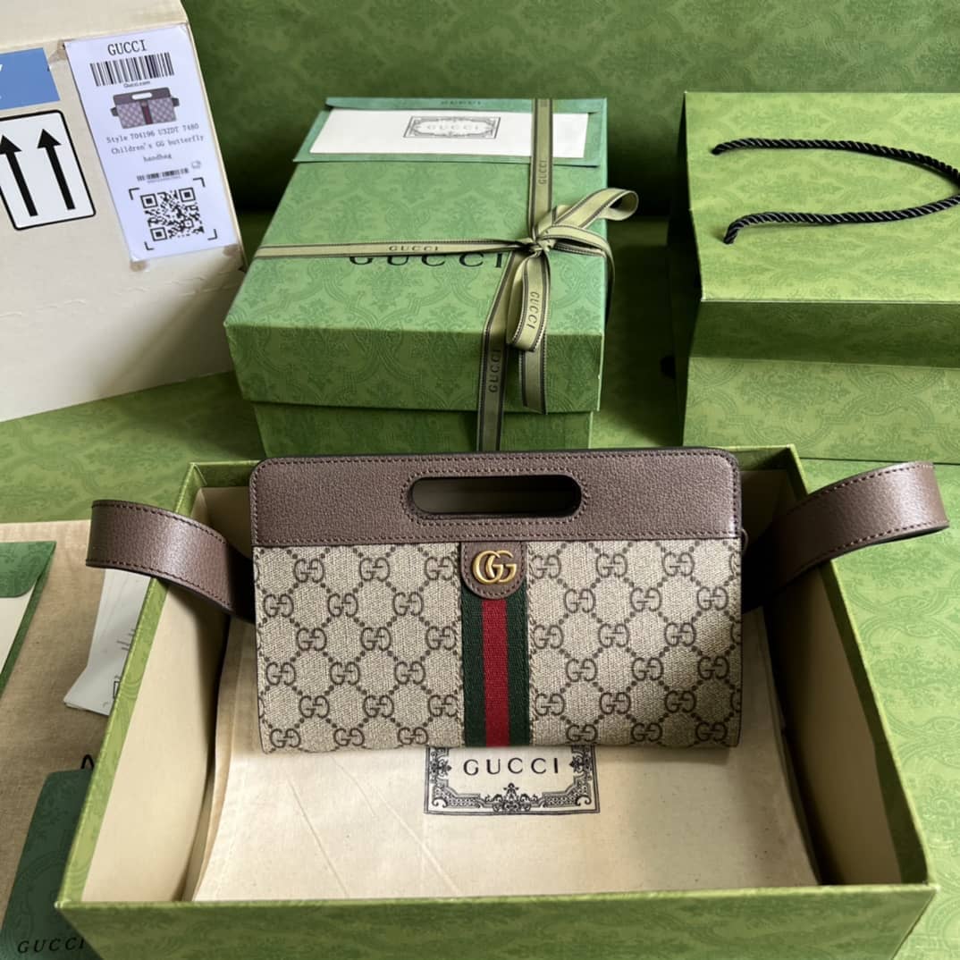 Gvc*1 Ophidia GG Svp*me Canvas Belt Bag 704196 Replica