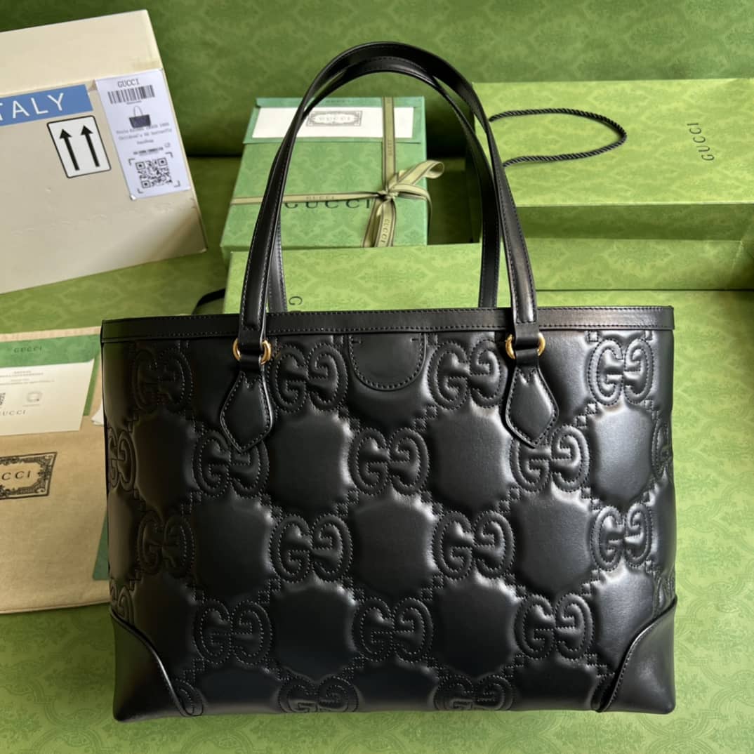 Gvc*1 GG Matelassé Leather Medium Tote Bag 631685 Replica