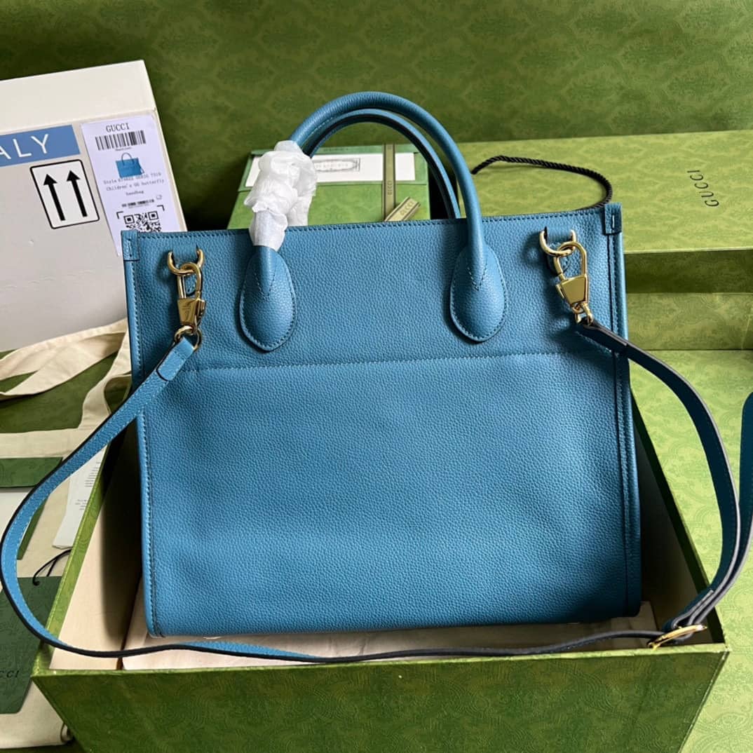 Gvc*1 Small Leather Tote With Gvc*1 Logo 674822 Replica Bag