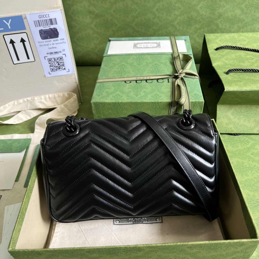 Gvc*1 GG Marmont Small Matelassé Leather 443497 Replica Crossbody Bag