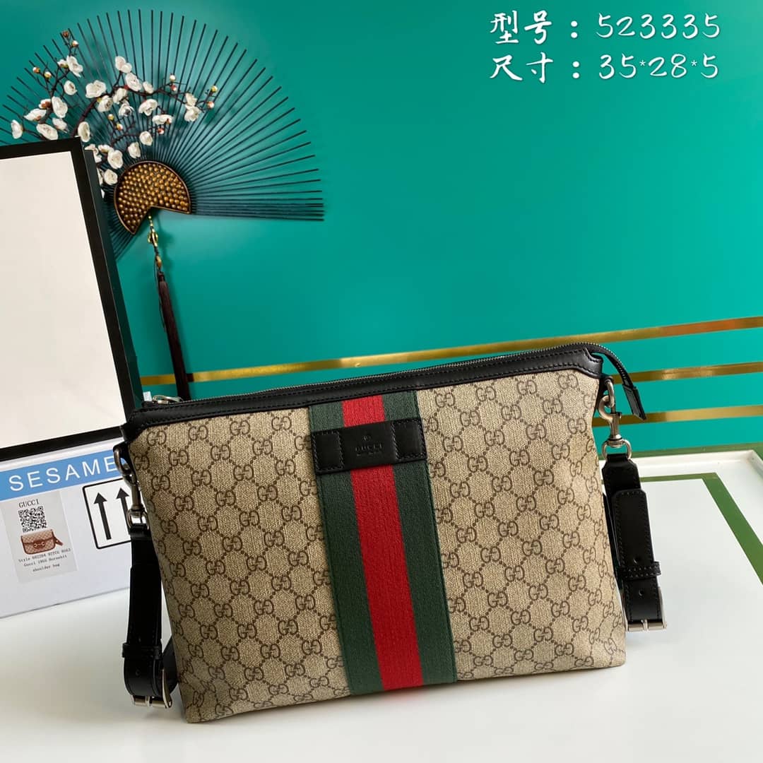 Gvc*1 Svp*me GG Messenger Bag Replica 523335
