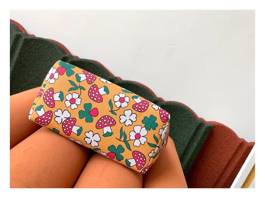 Gvc*1 Children GG Tote With Pineapple Bag Replica Orange 580840