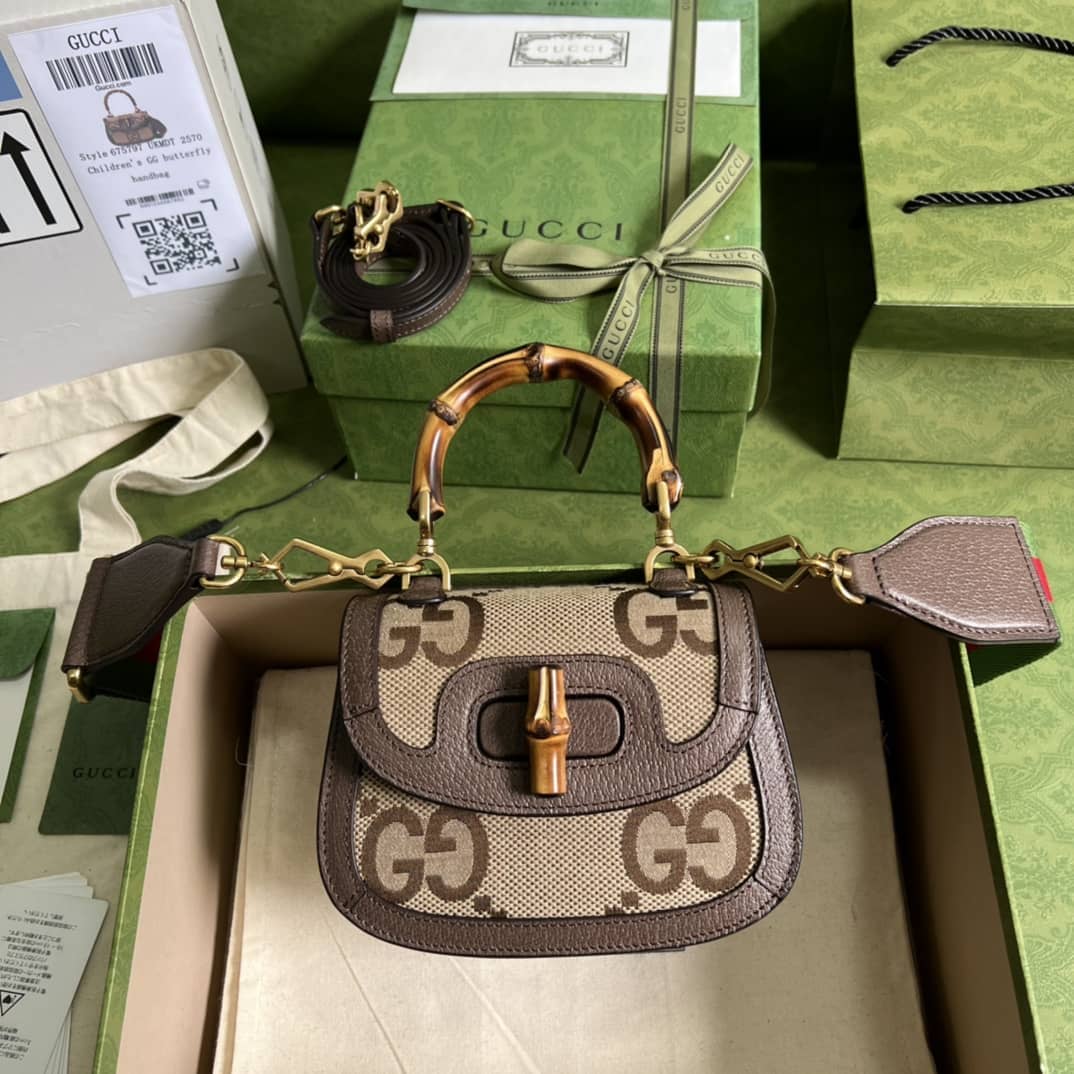 Gvc*1 Bamboo 1947 Mini Top Handle Shoulder Bag 686864 Replica