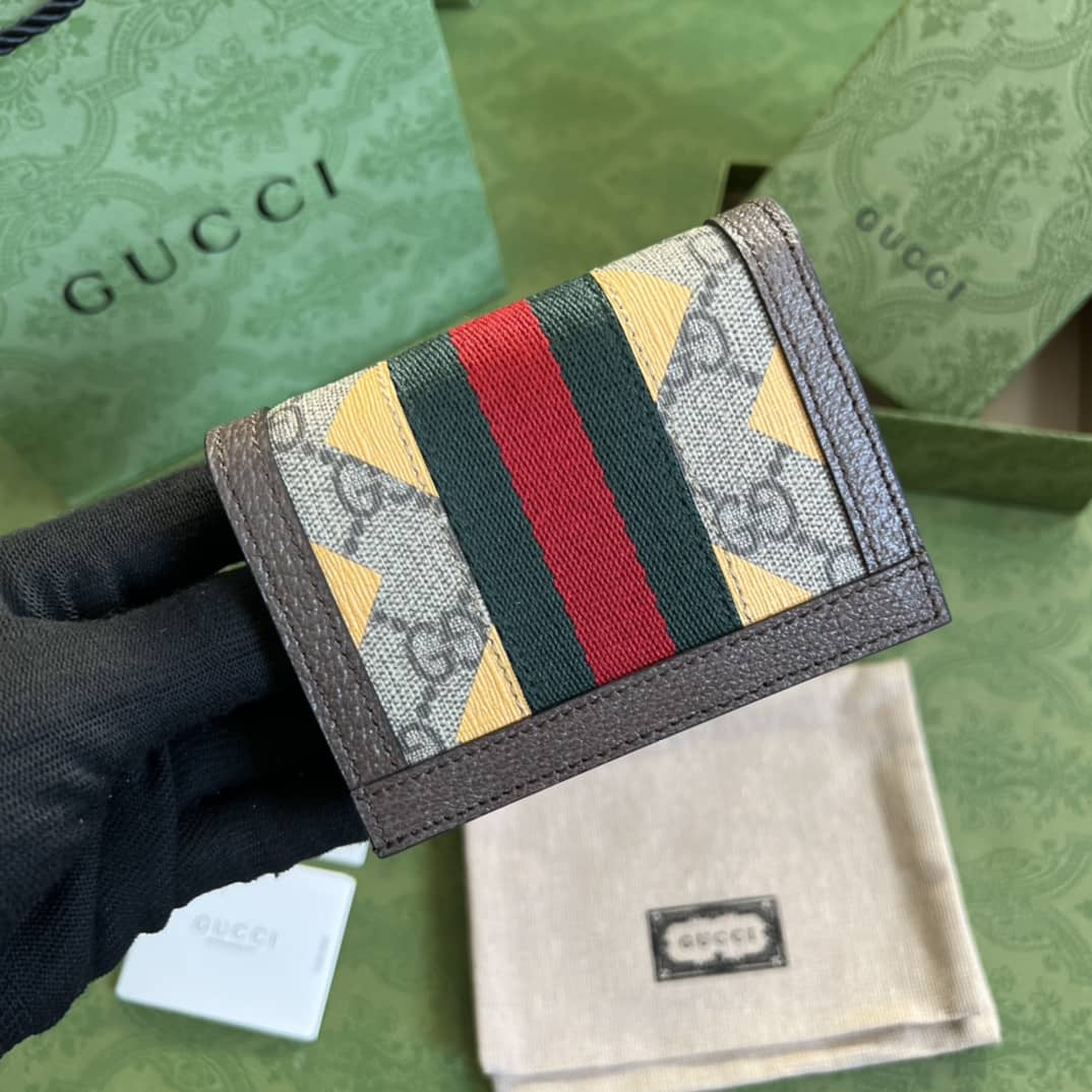 Gvc*1 Ophidia GG Card Case Wallet Replica 523155