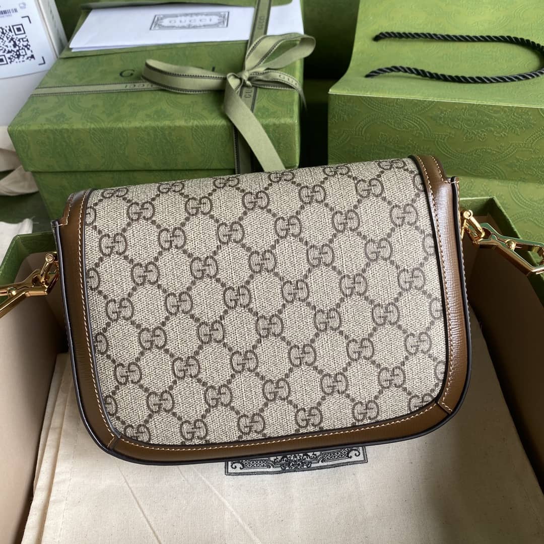 Gvc*1 1955 Horsebit Svp*me GG Canvas Mini Shoulder Bag Replica 658574