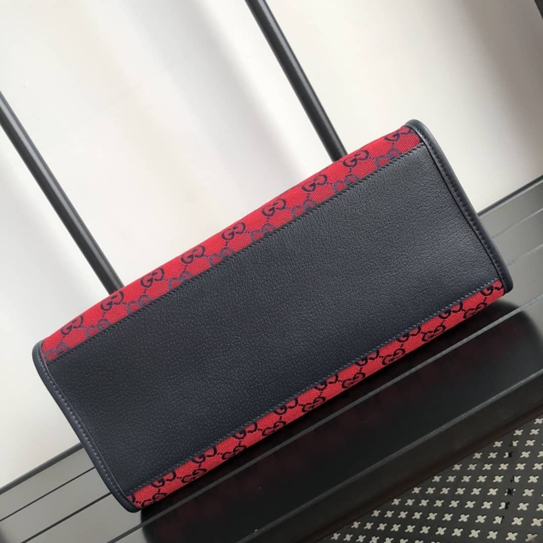 Gvc*1 Canvas GG Svp*me Small Tote Replica Red 659983