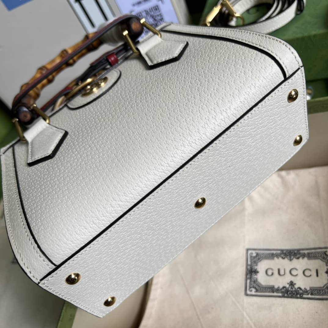 Gvc*1 Diana Mini Tote White 702732 Replica Bag