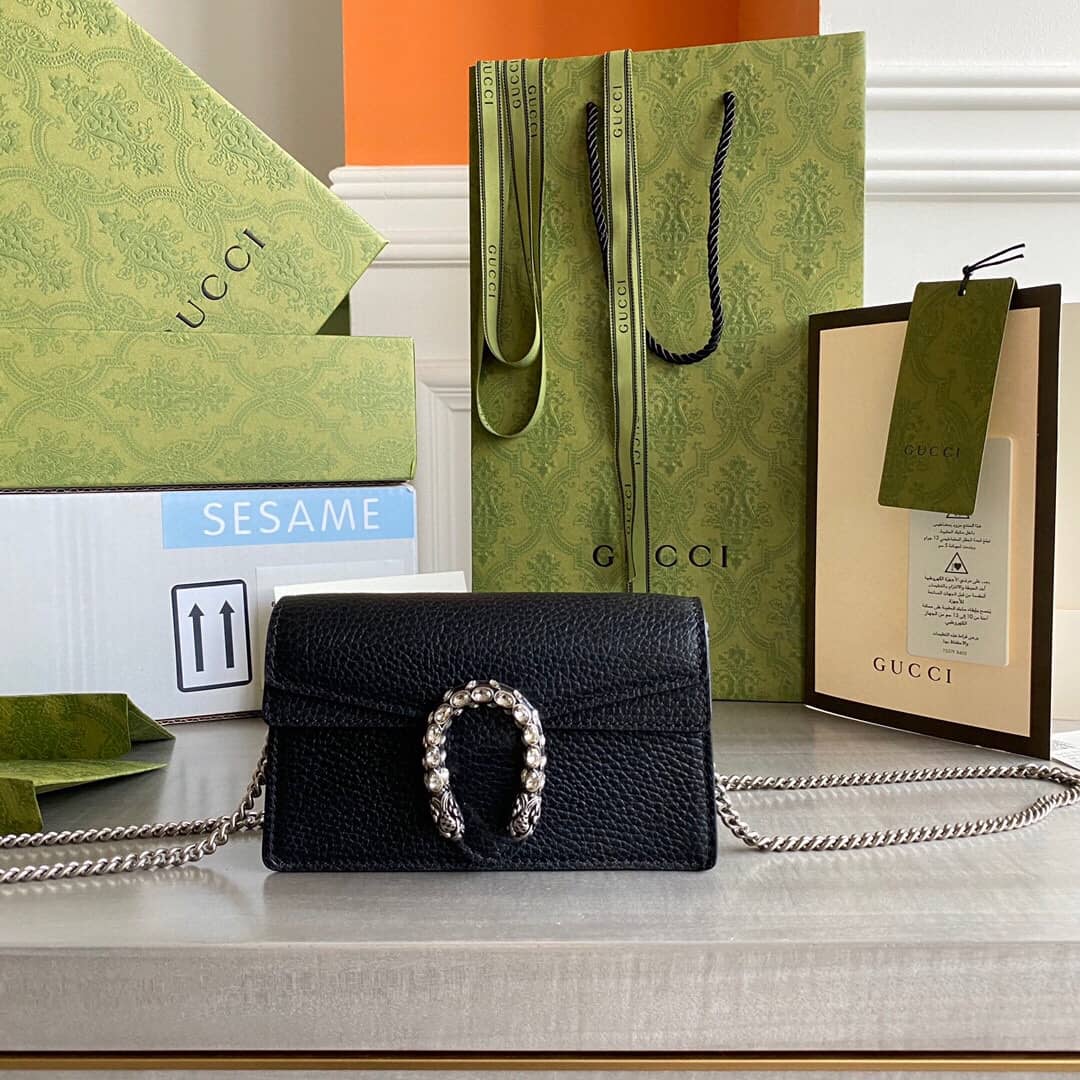 Gvc*1 Dionysus GG Svp*me S*per Mini Bag Replica Black 476432