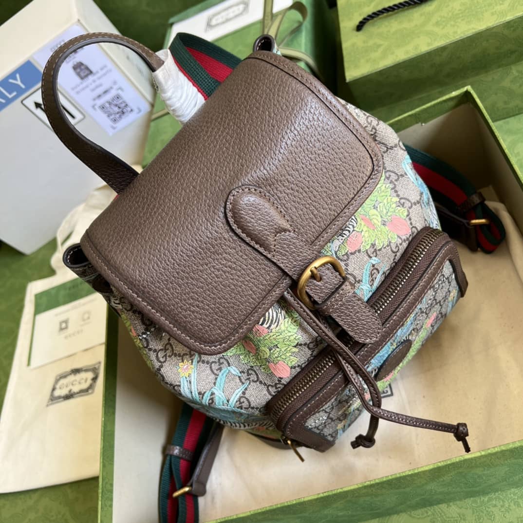 Gvc*1 Backpack With Interlocking G Dark Coffee 674147 Replica