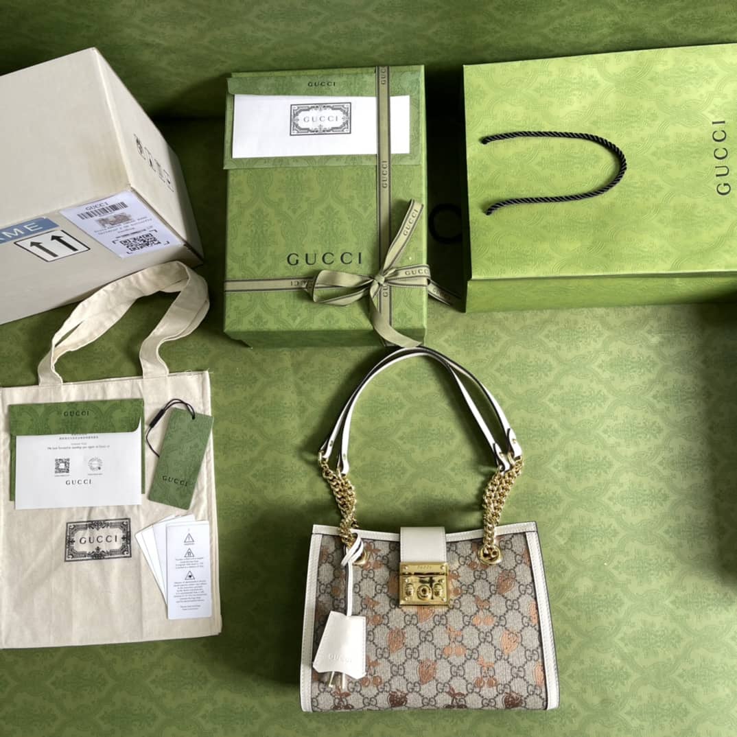 Gvc*1 Padlock Small Berry Tote Replica 498156