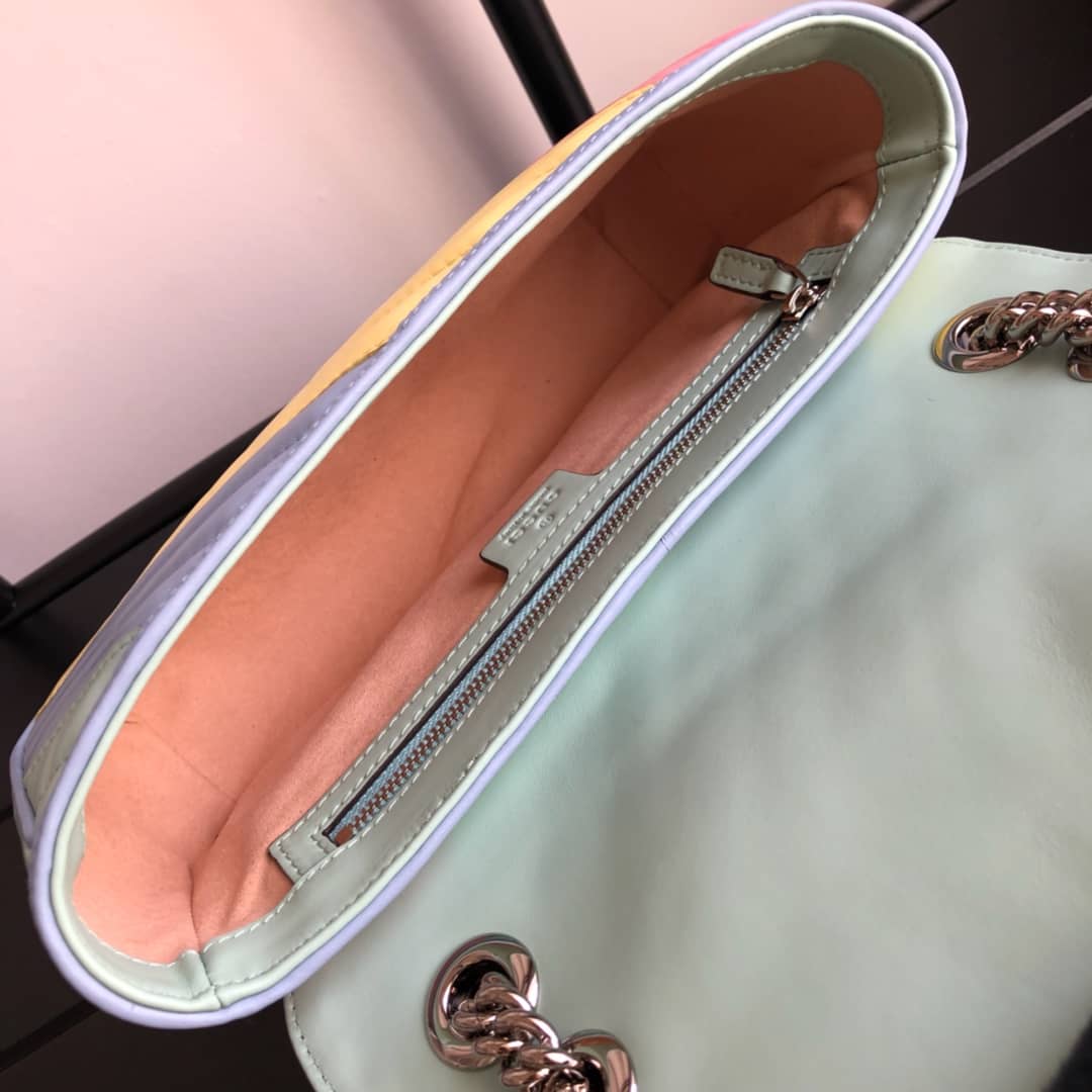 Gvc*1 GG Marmont Matelasse Shoulder Bag Replica Colorful 443497