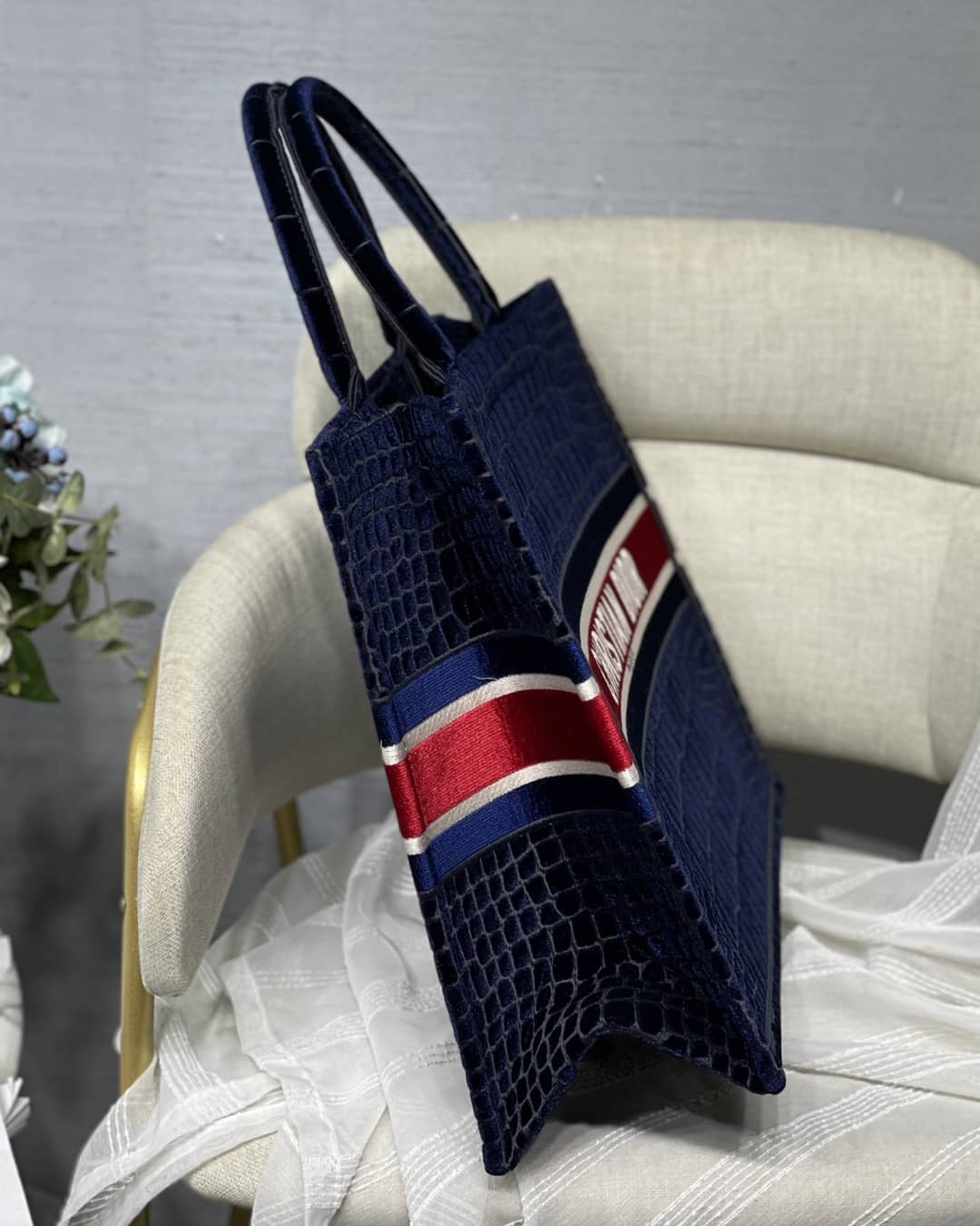 Chr1st1an D10r Tote Bag Dupe CD Book Embroidery