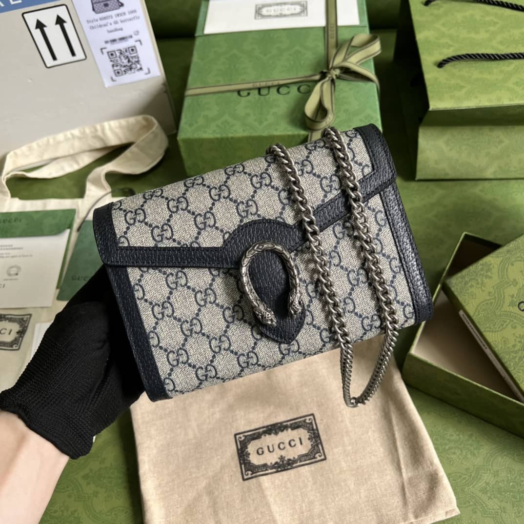 Gvc*1 Dionysus GG Svp*me Crossbody Chain Wallet 401231 Replica