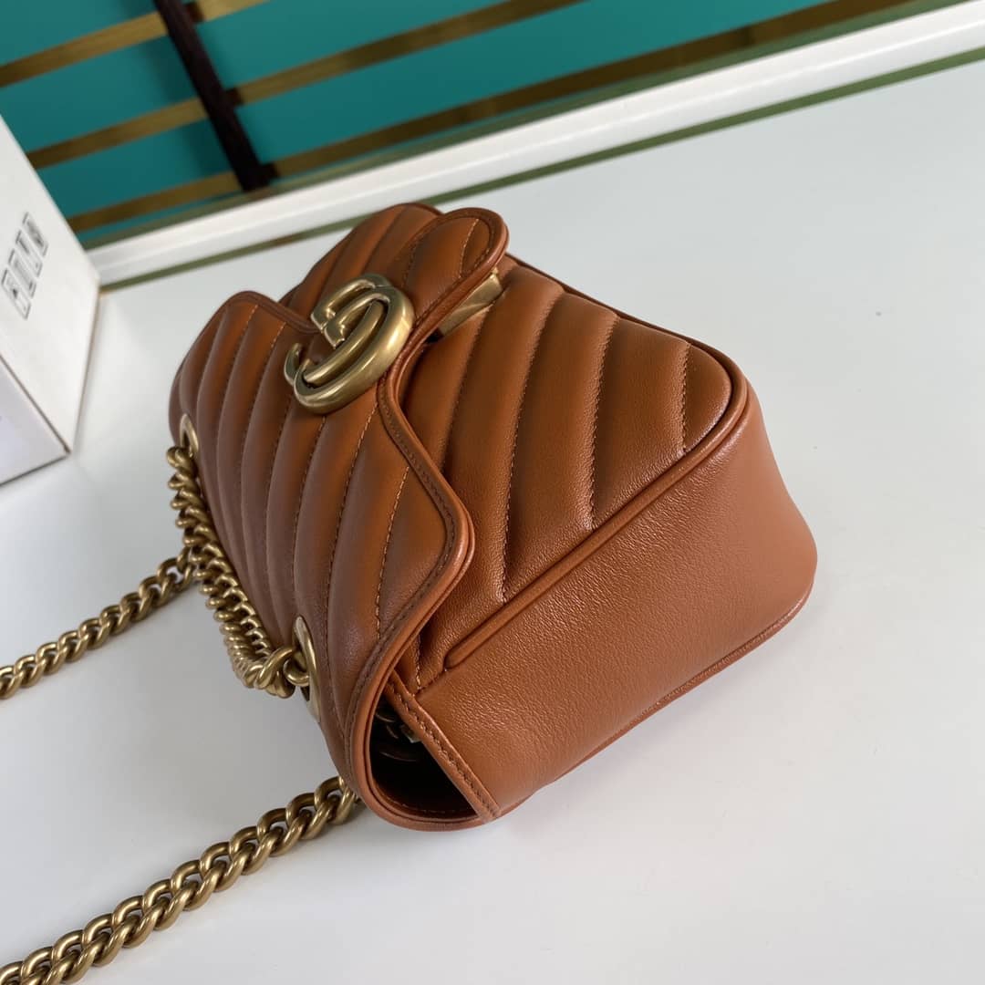 Gvc*1 Marmont GG Matelasse Leather Mini Shoulder Bag Replica 446744