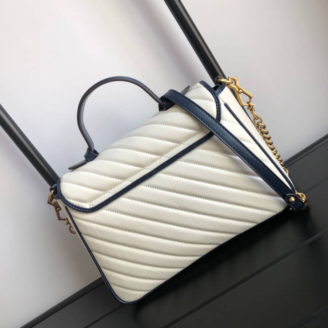 Gvc*1 Marmont Dupe GG Marmont Replica Bag White 498100