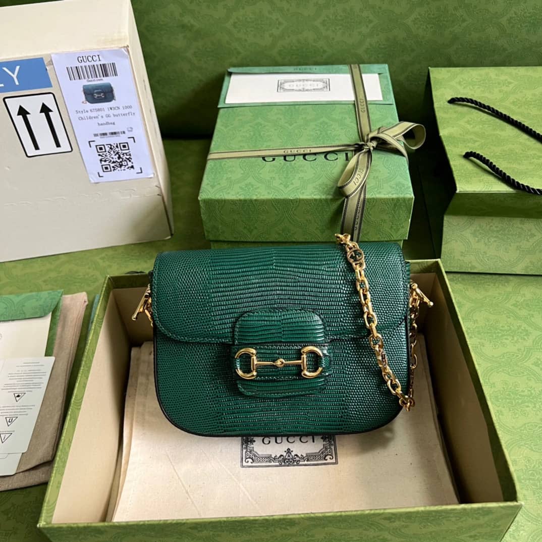 Gvc*1 Horsebit 1955 Lizard Mini 675801 Replica Shoulder Bag