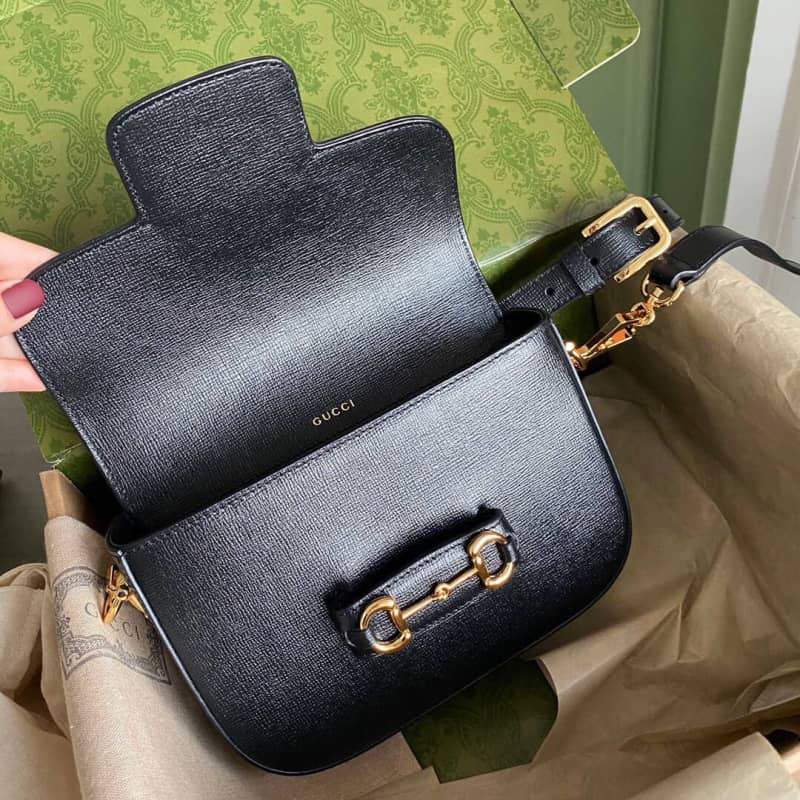 Gvc*1 Horsebit 1955 Mini Bag Replica Black 658574