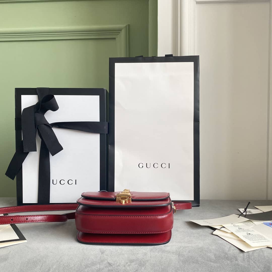 Gvc*1 Ladies Mini Sylvie Shoulder Bag Replica Red 615965