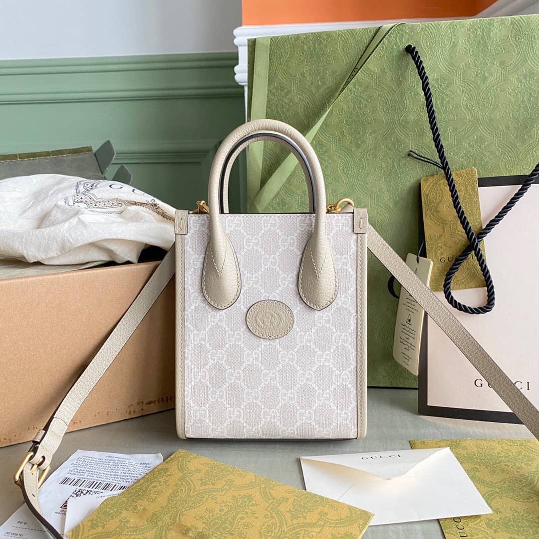 Gvc*1 Mini Tote With Interlocking 671623 Replica Bag
